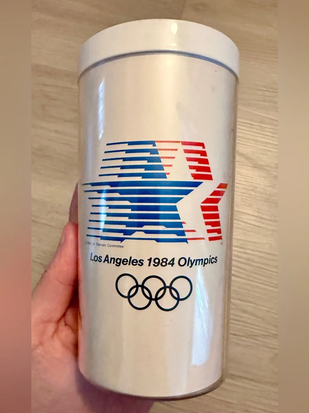 (2) Rare 1984 Los Angeles Olympics Plastic Cups XXIIIrd Olympiad Sam The Eagle